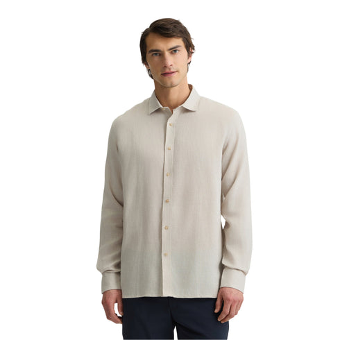 Liu Jo Camicia di lino Camicia Uomo in 100% Lino Ecru P25 - LIU.JOQA5097T4359 - 44500 - 39 - Francavilla Moda
